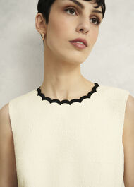 Laskett Boucle Mini Dress, Buttercream, hi-res