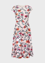 Tia Embroidered Dress, Pale Pink Multi, hi-res