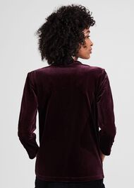 Velvet Hattie Top, Maroon Purple, hi-res