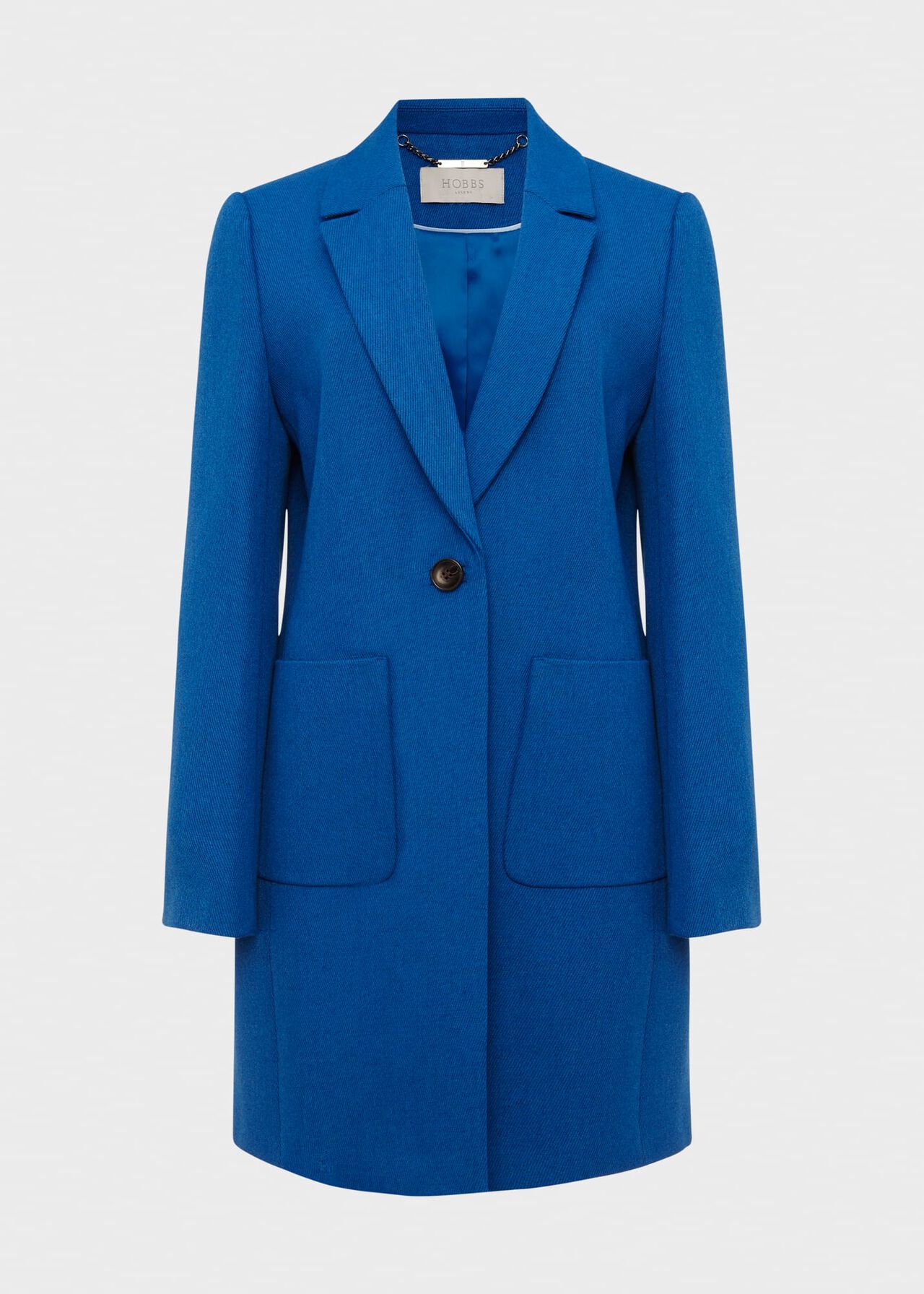 Corina Coat With Wool, Azure Blue, hi-res