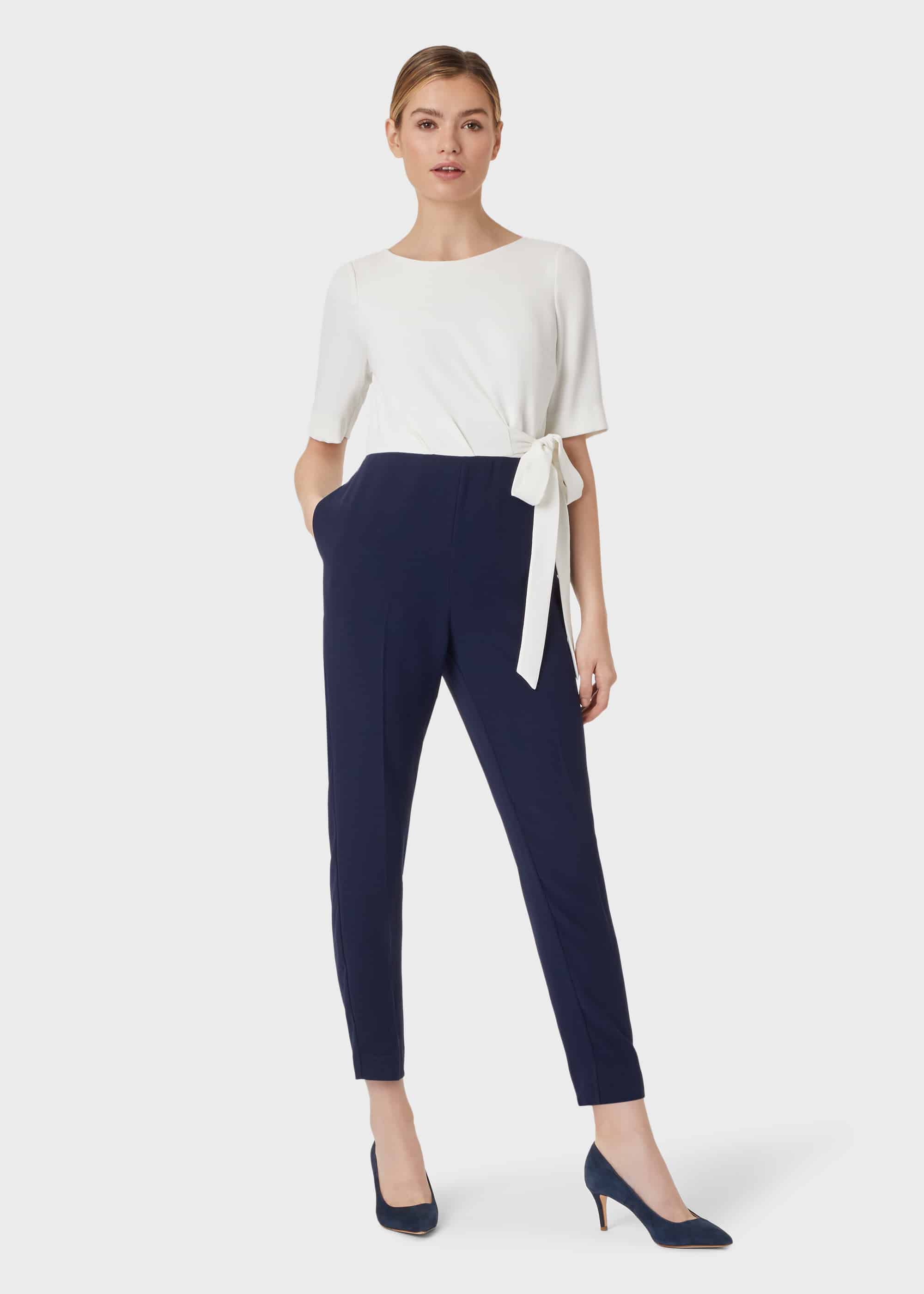 petite ivory jumpsuit