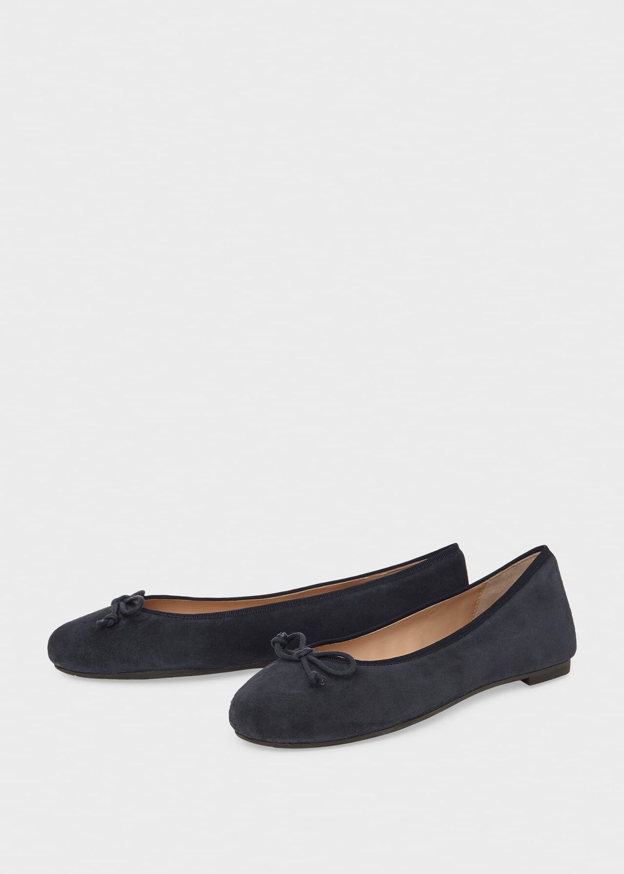 Flo Suede Ballerina , Navy, hi-res