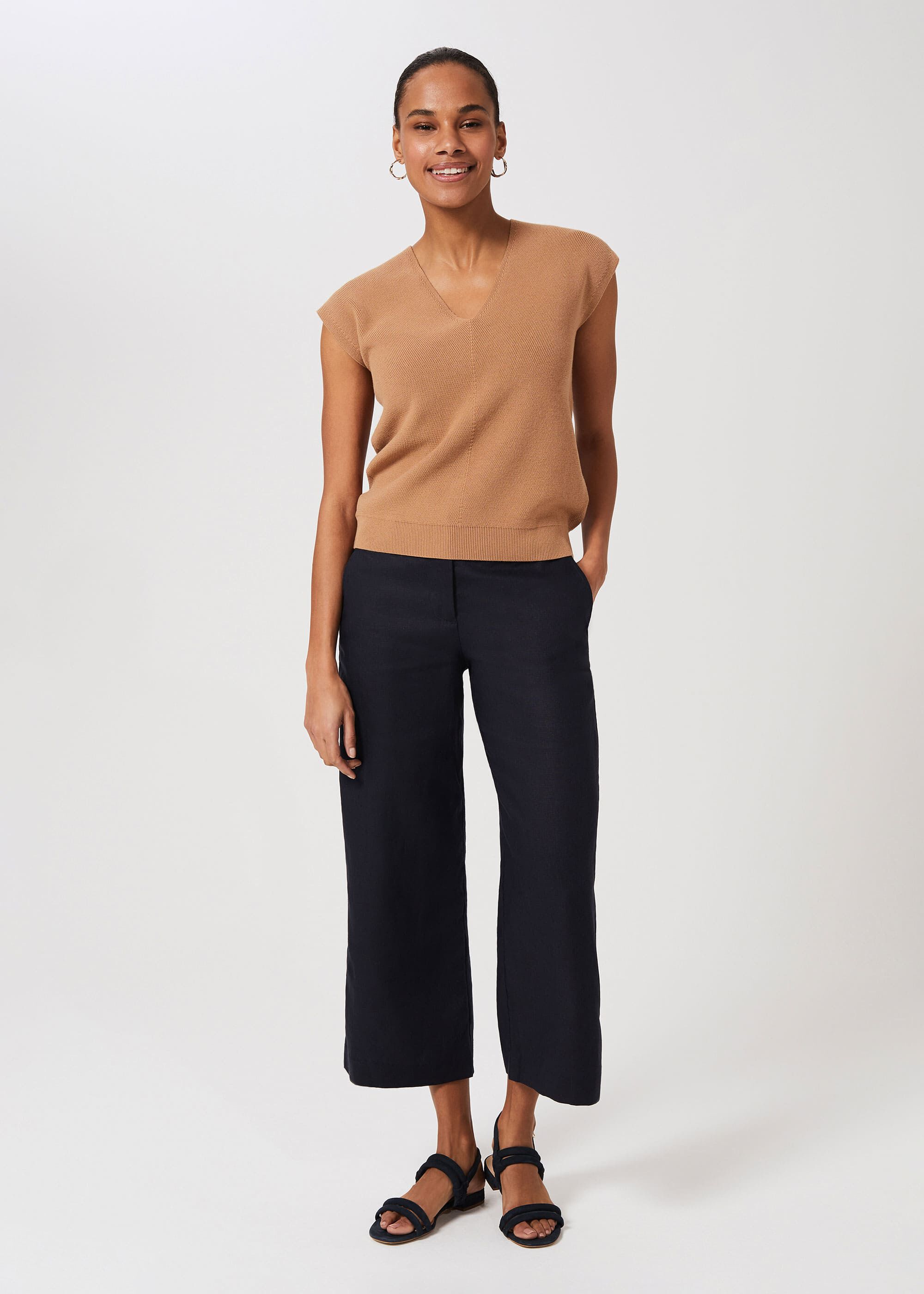 Nicole Linen Wide Leg trousers