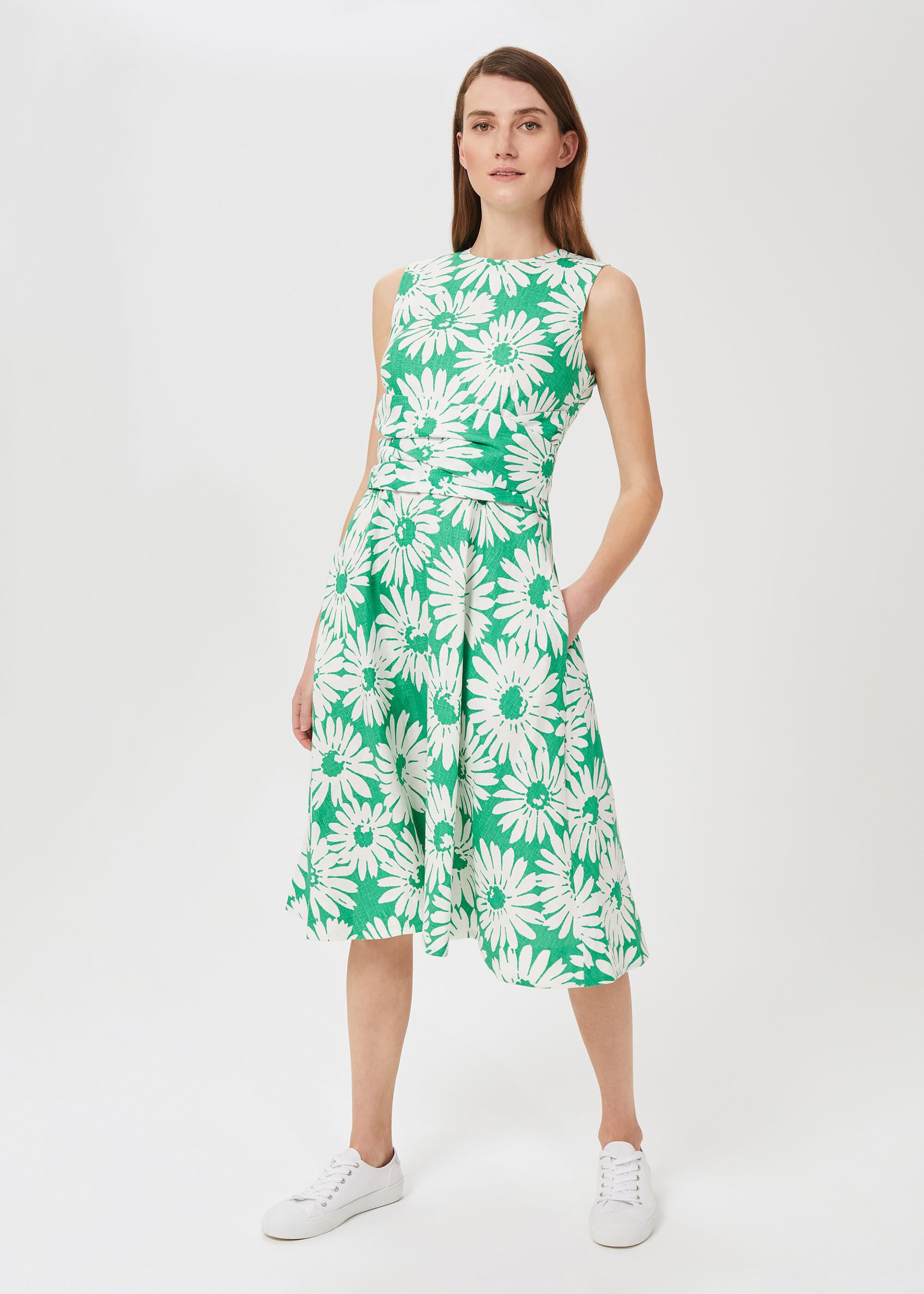 Fit and flare linen dress 2025