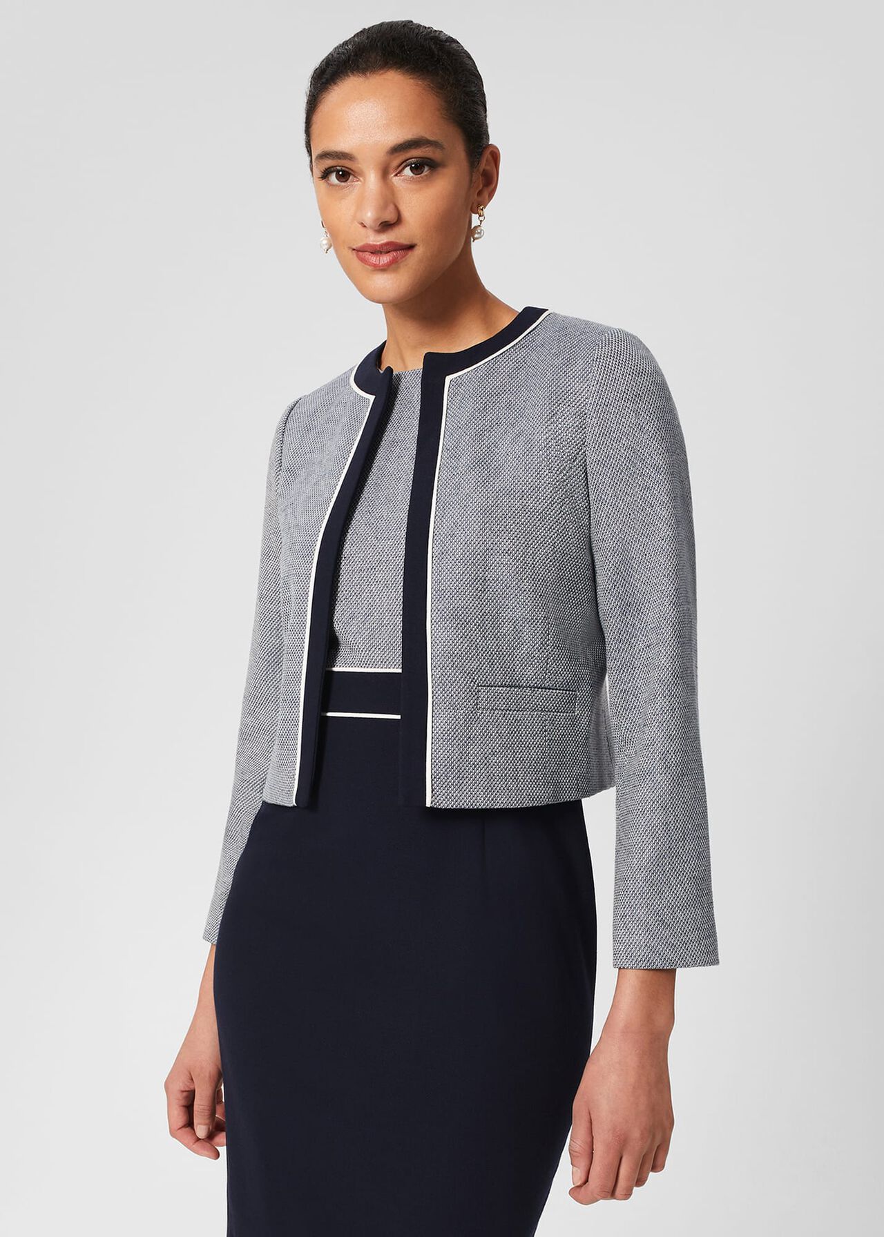 Petite Steph Jacket, Navy Multi, hi-res