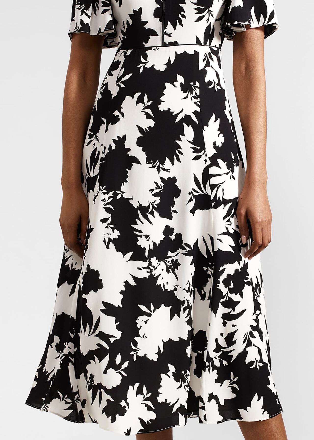 Alva Dress, Ivory Black, hi-res