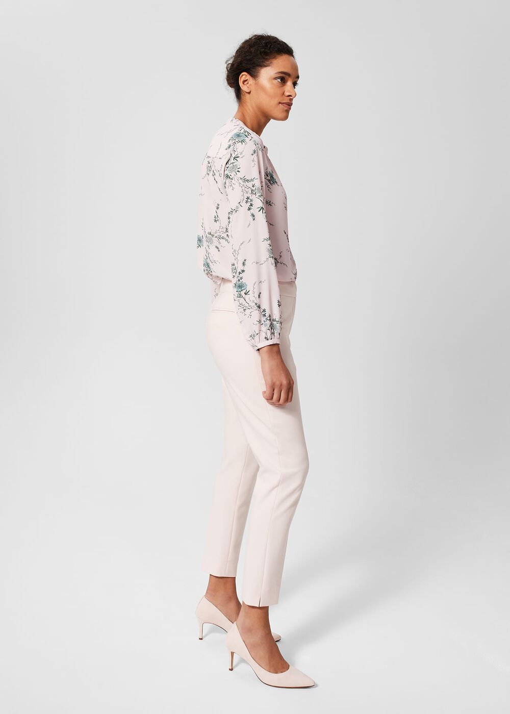 Petite Kaia Trousers, Pale Pink, hi-res