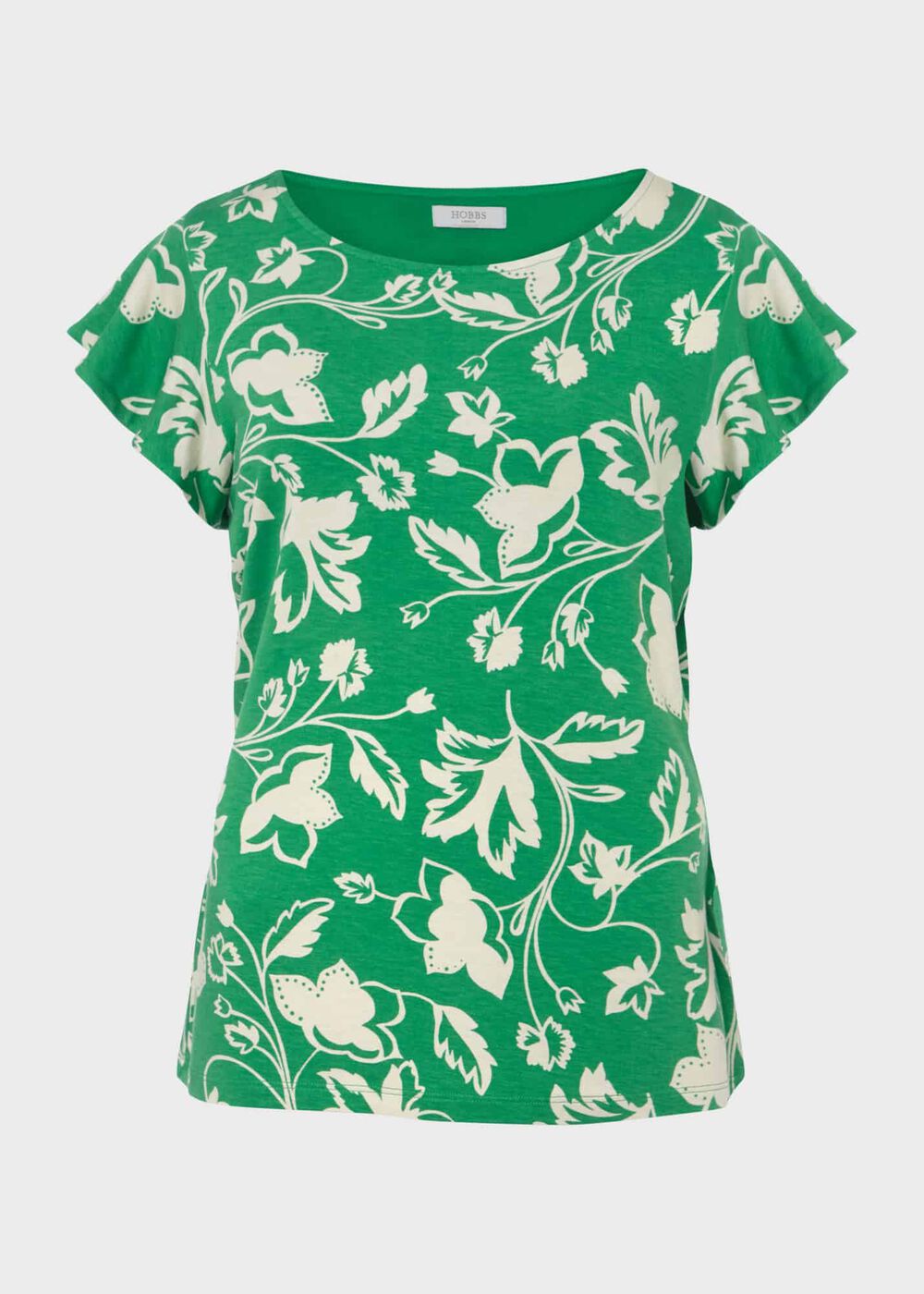 Nessie Printed Top, Green Multi, hi-res