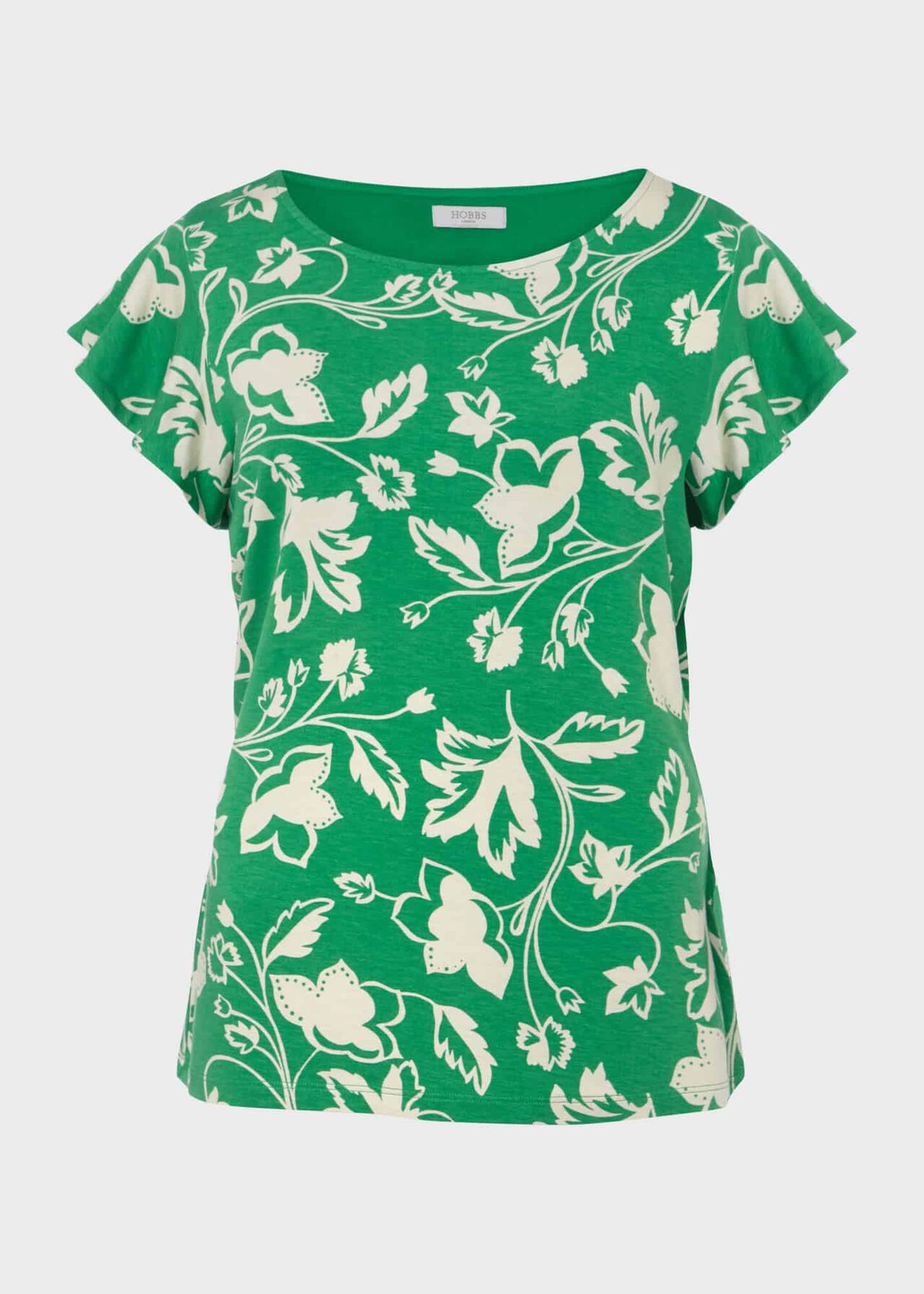 Nessie Printed Top, Green Multi, hi-res
