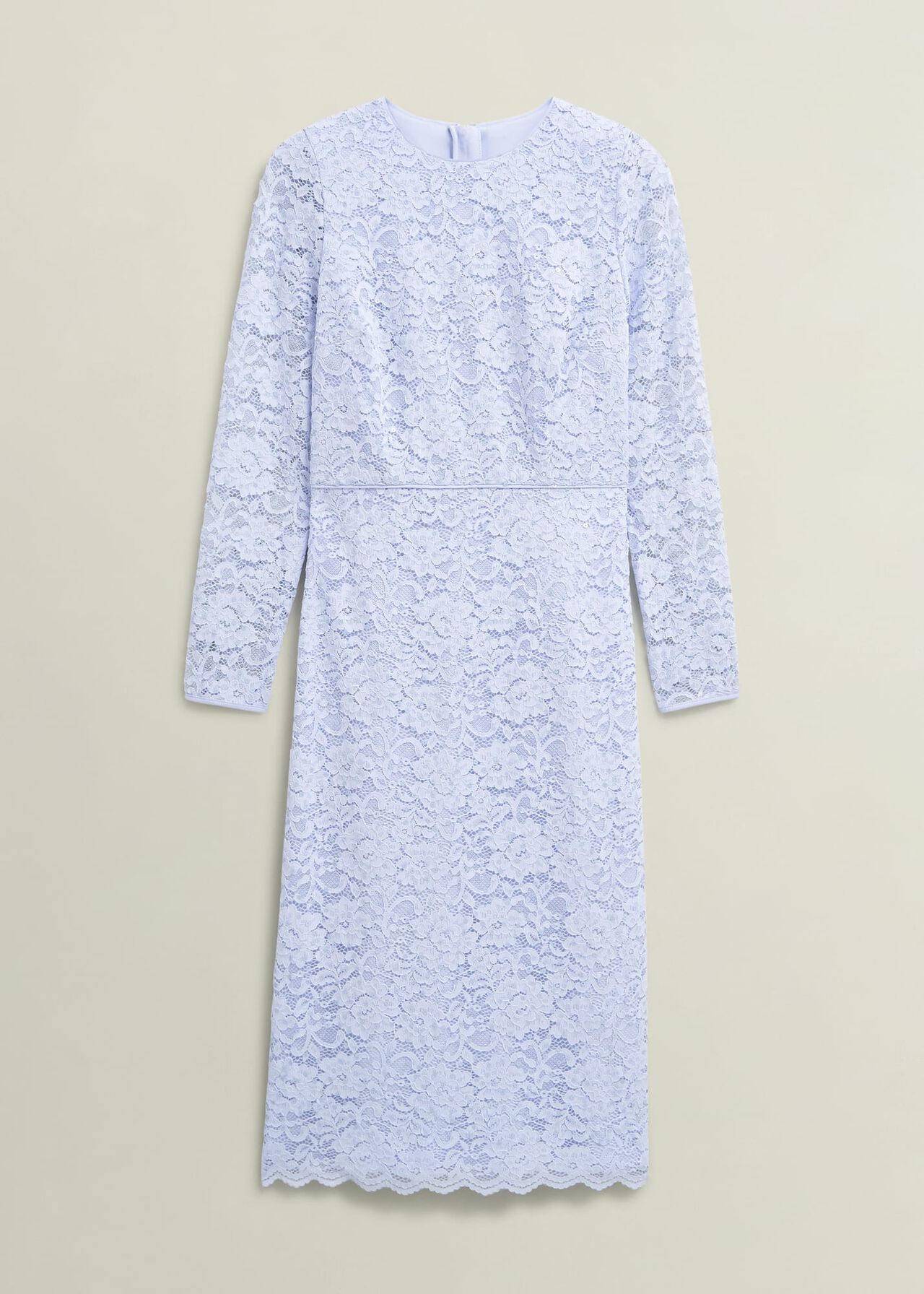 Ottilie Lace Sequin Dress, Pale Blue, hi-res