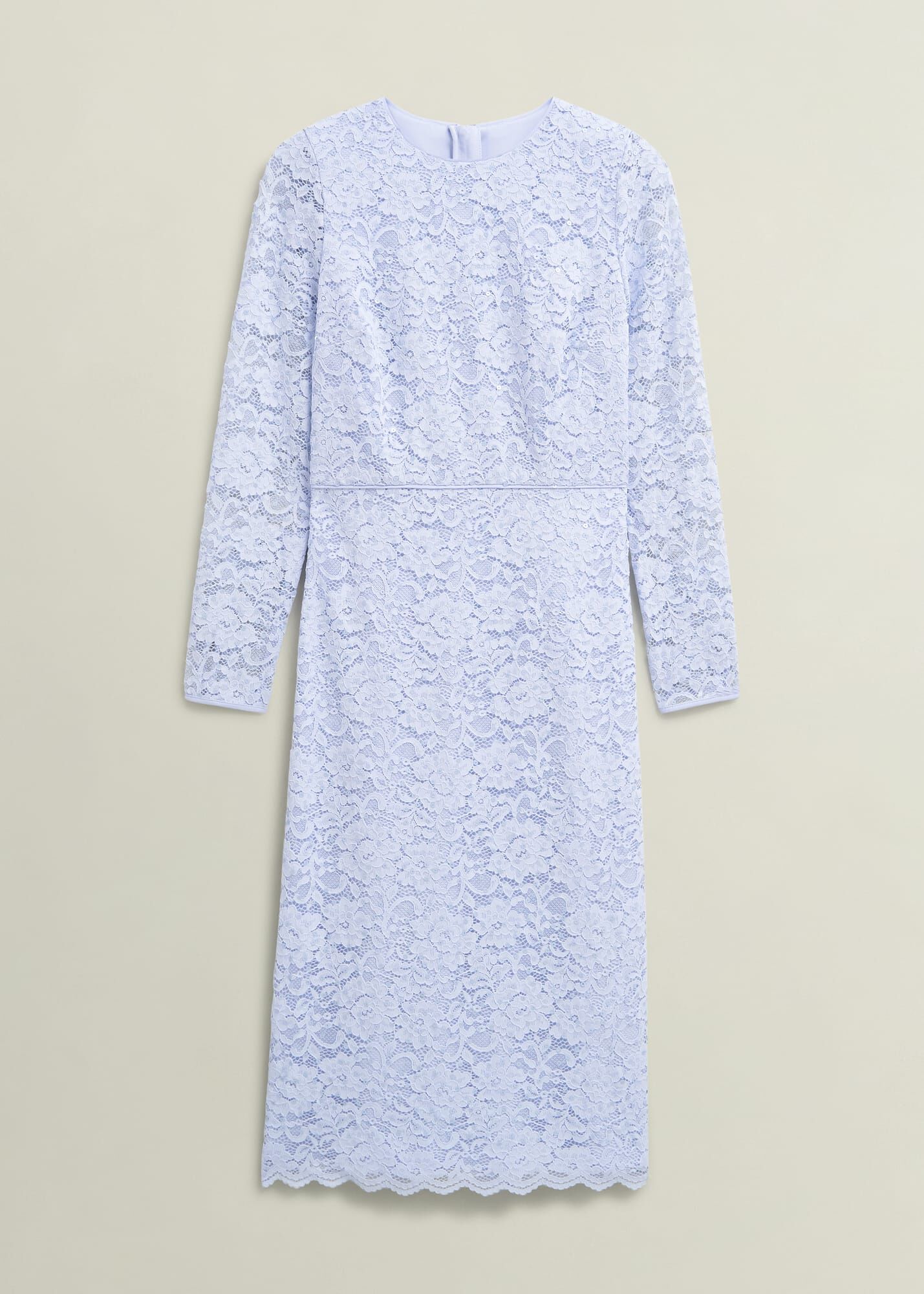 Havana Sequin Dress with Open Back and Tie Detail by Ottod'Ame - Blue