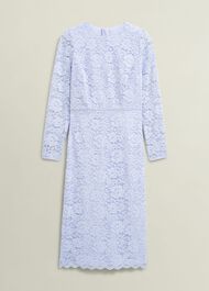 Ottilie Lace Sequin Dress, Pale Blue, hi-res