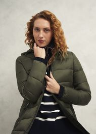 Petite Joelle Puffer, Dark Olive, hi-res