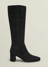 Betsy Knee Boots, Black, hi-res