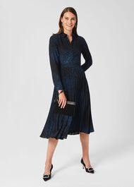 Adalyn Dress, Electrc Blu Blk, hi-res