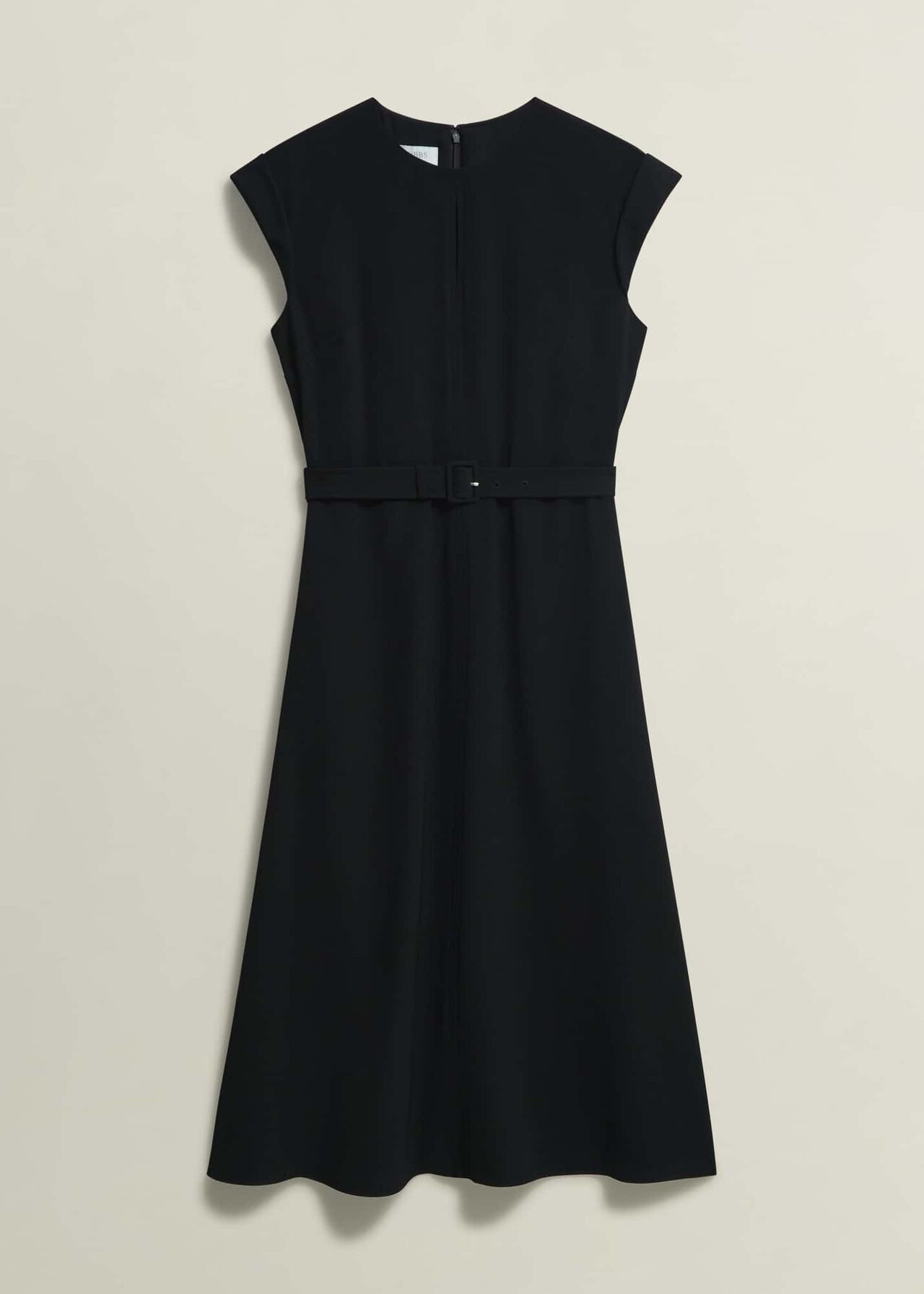 Meera Belted Dress, Black, hi-res