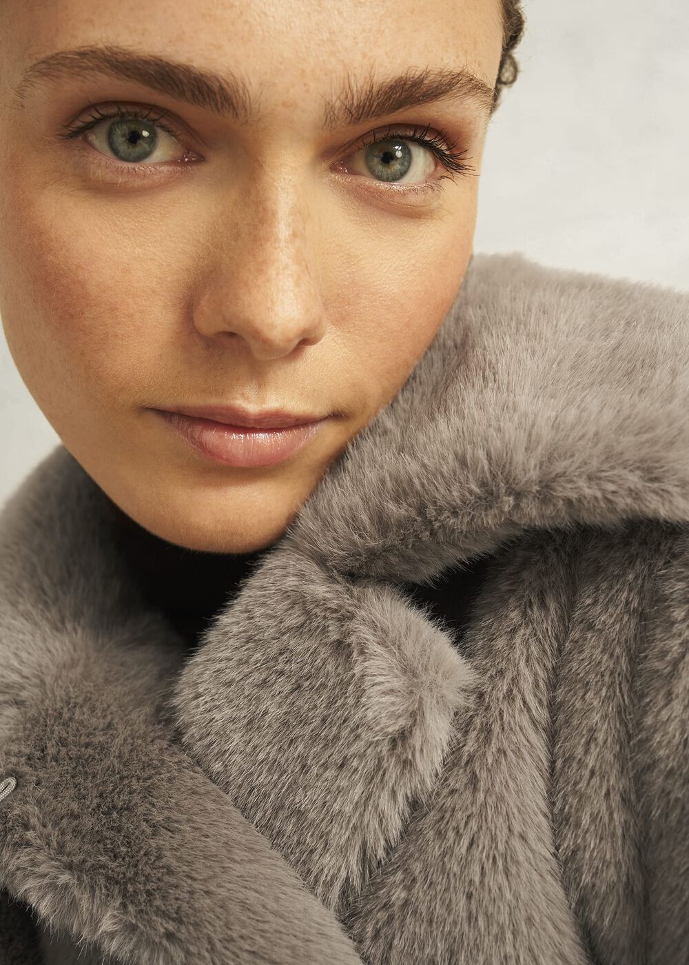 Dania Faux Fur Coat, Mink, hi-res