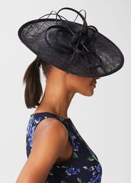 Harriet Fascinator, Midnight, hi-res