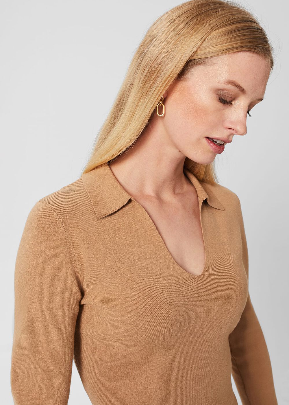 Tara Polo Jumper, Hobbs Camel, hi-res