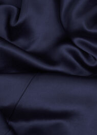 Grace Satin V Neck Maxi Dress, Midnight Navy, hi-res