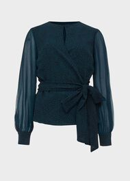 Meadow Blouse, Pine Black, hi-res