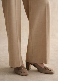 Jaida Suede Slingbacks, Mushroom, hi-res