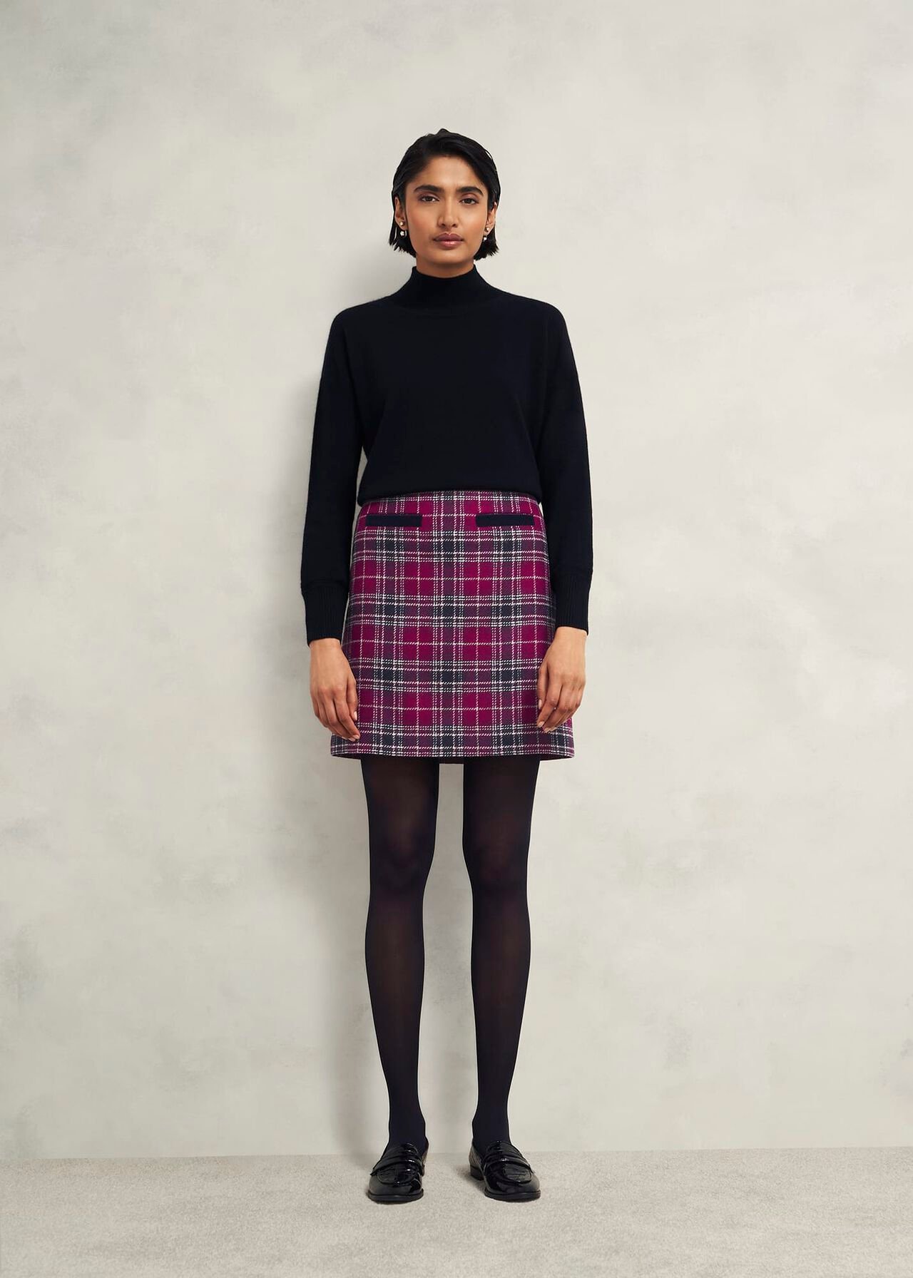 Ruthie Wool Skirt, Pink Multi, hi-res