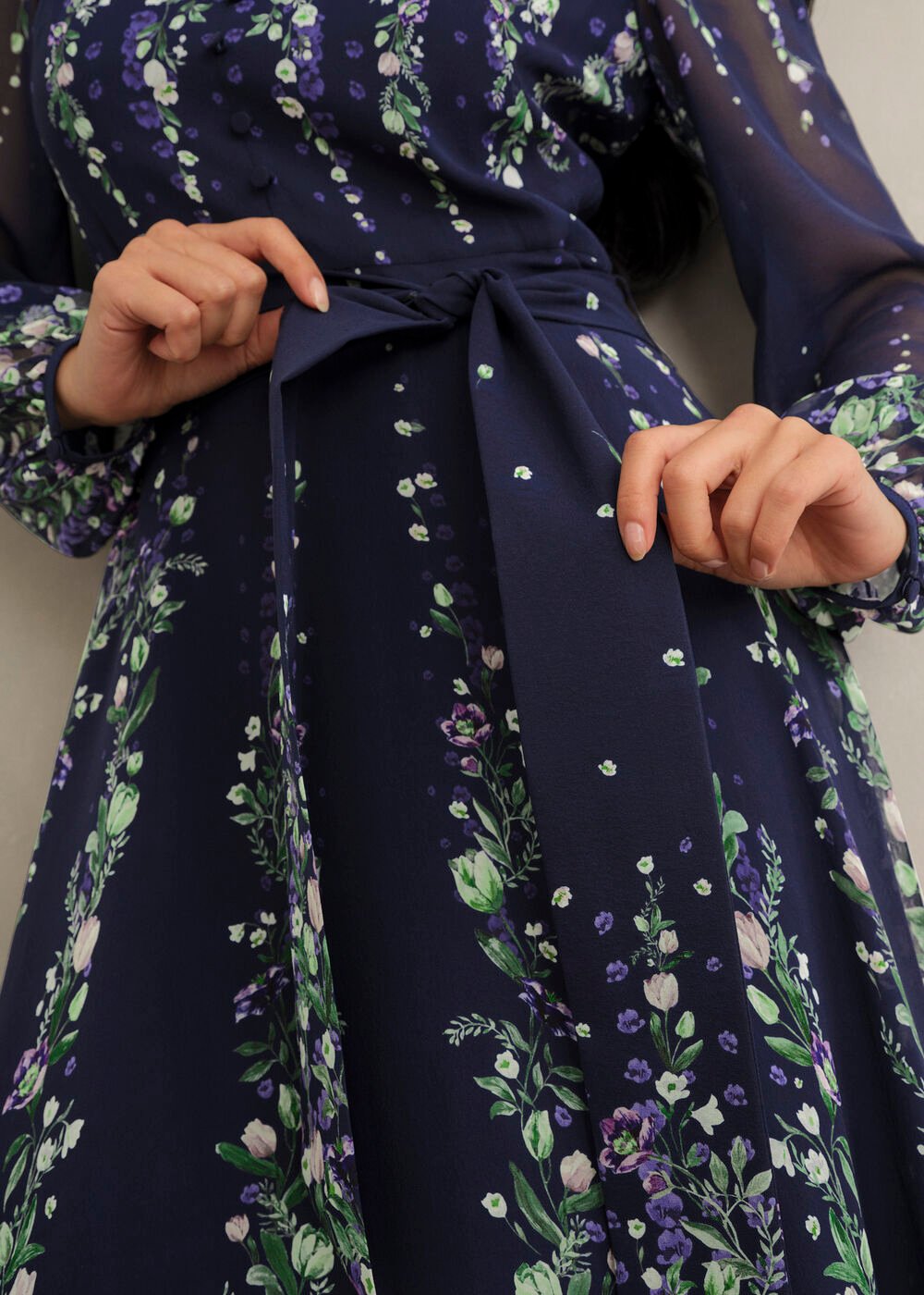 Petite Ros Dress, Midnight Multi, hi-res