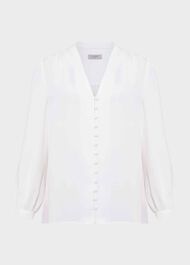 Magnolia Blouse, Ivory, hi-res