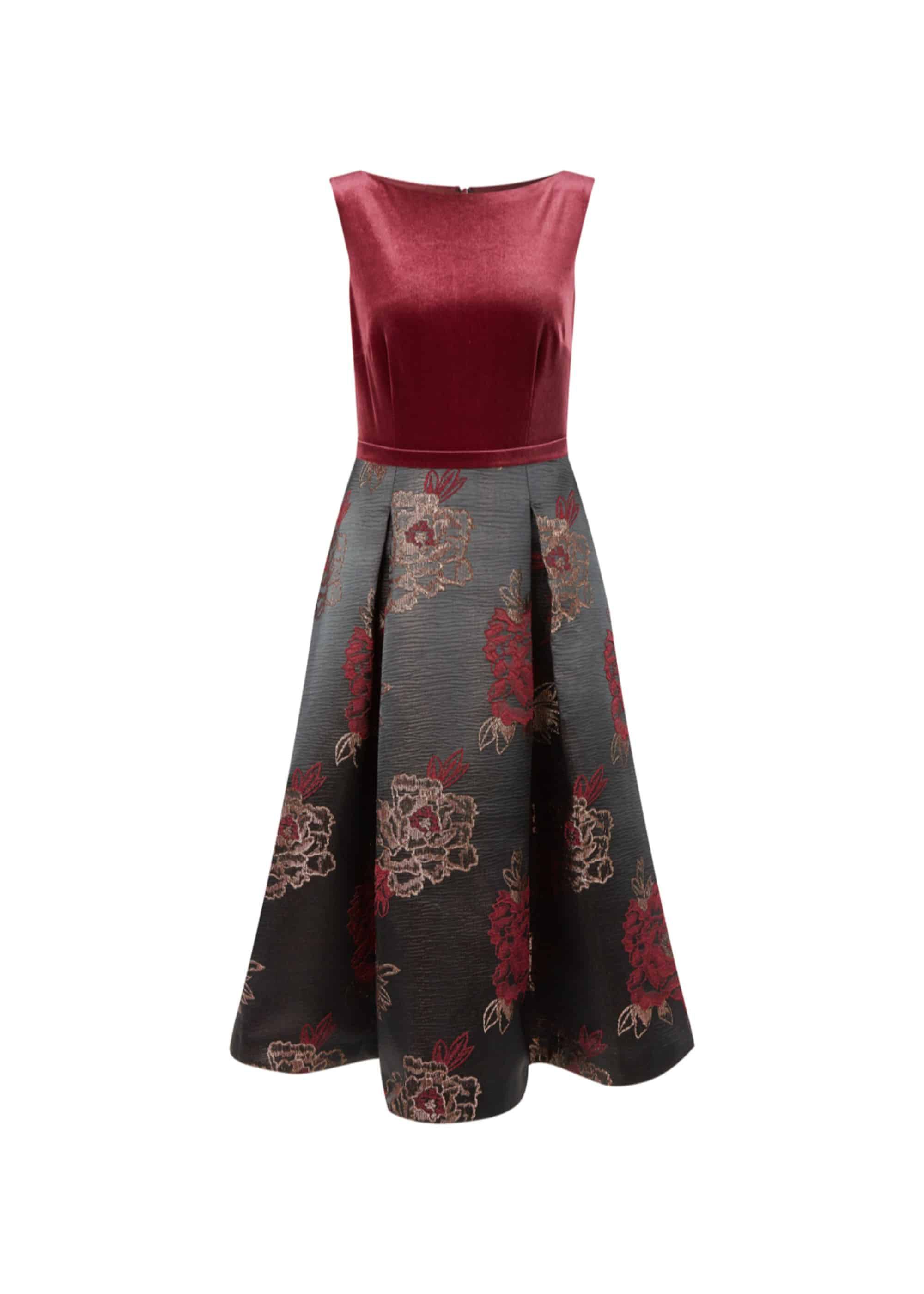 hobbs red and black dress