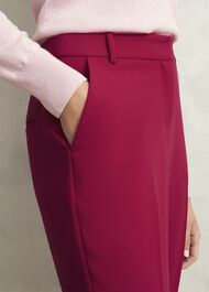 Petite Suki Tapered Trousers, Hot Magenta, hi-res