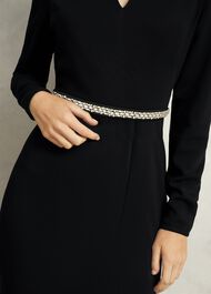 Meryl V Neck Maxi Dress, Black, hi-res