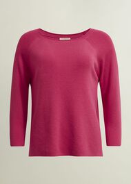 Jana Jumper With Wool, Zinnia Pink, hi-res