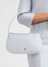 Paris Silk Blend Shoulder Bag, Pale Blue, hi-res