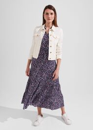 Petite Esme Dress, Navy Multi, hi-res