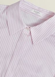 Victoria Cotton Blend Shirt, Pink White, hi-res