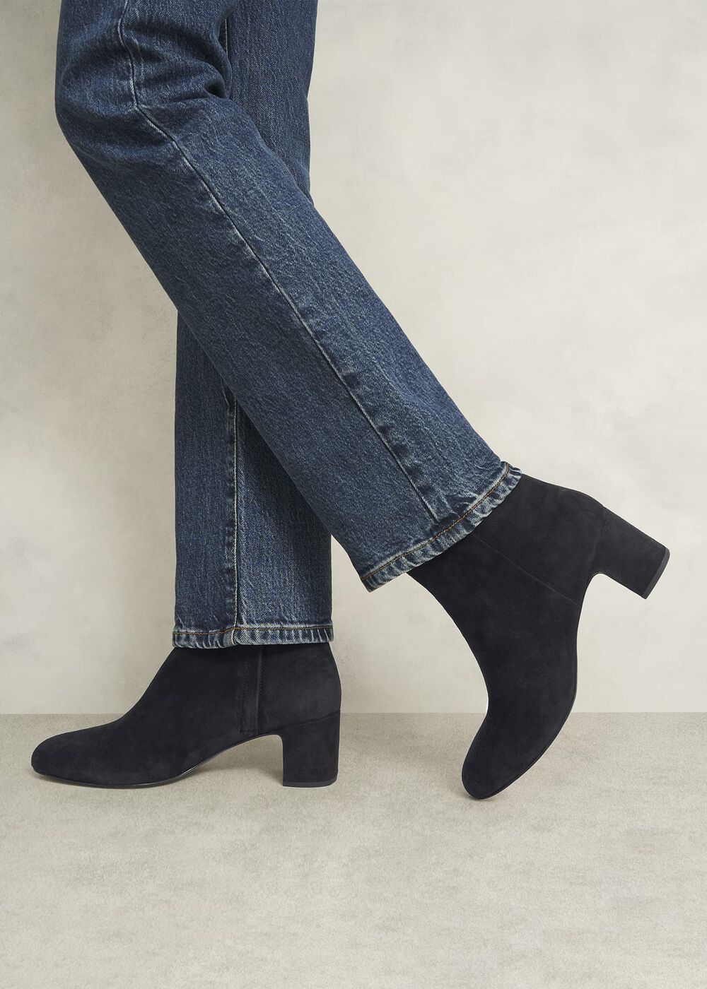 Rochelle Suede Ankle Boots, Black, hi-res