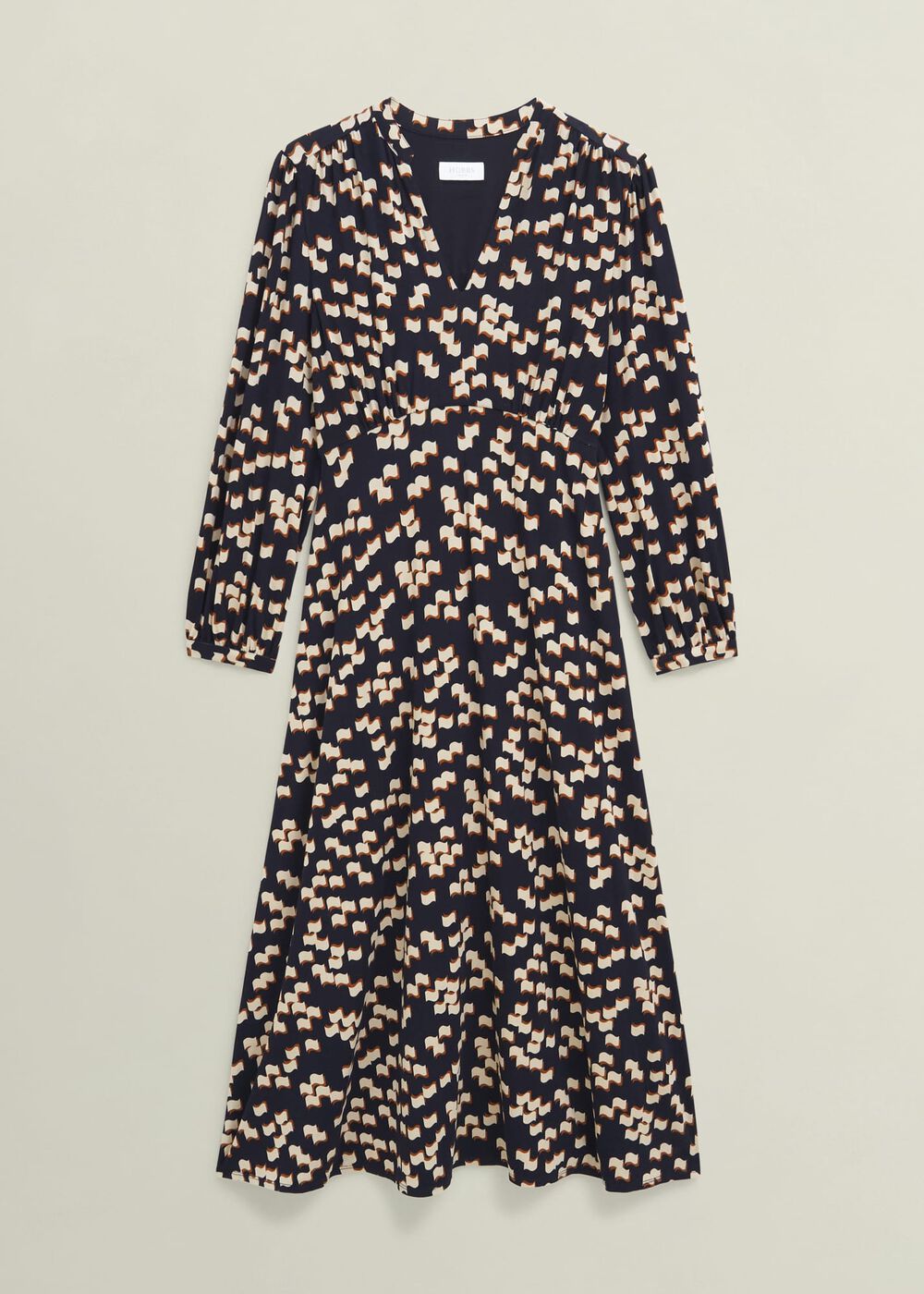 Harlie Jersey Dress, Navy Multi, hi-res
