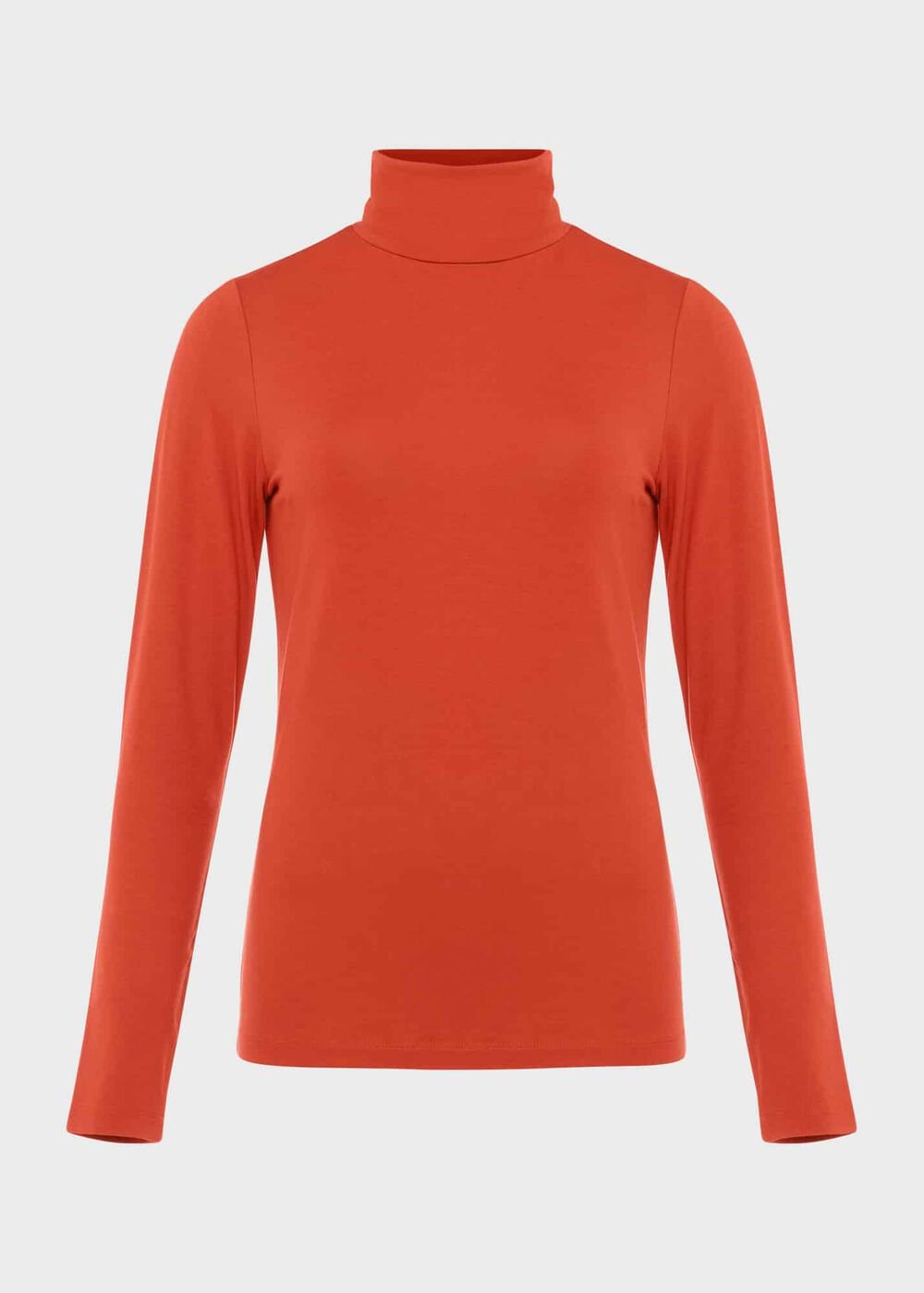 Mischa Roll Neck Top, Deep Orange, hi-res