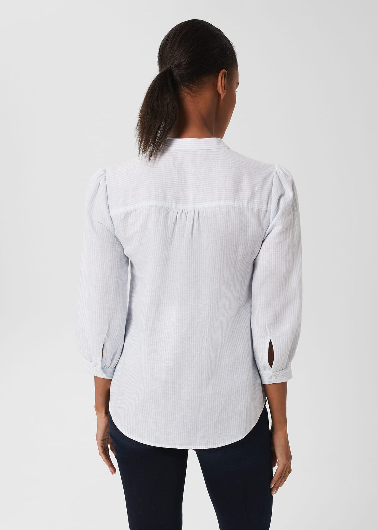 Louise Blouse, Dusty Blue Ivry, hi-res