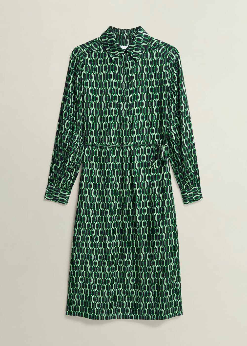 Petite Florian Dress, Navy Green, hi-res