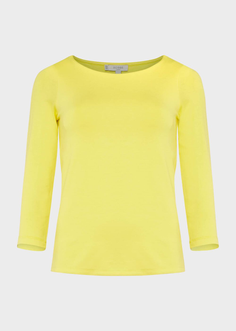 Sonya Plain Top, Sunshine Yellow, hi-res