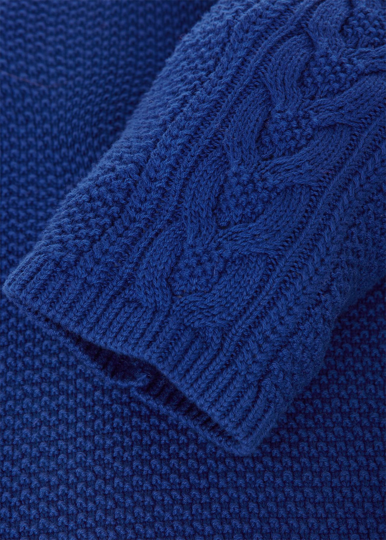 Camilla Cotton Jumper, Cobalt Blue, hi-res