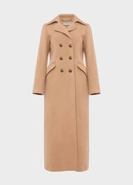 Brenna Wool Blend Maxi Coat, Camel, hi-res