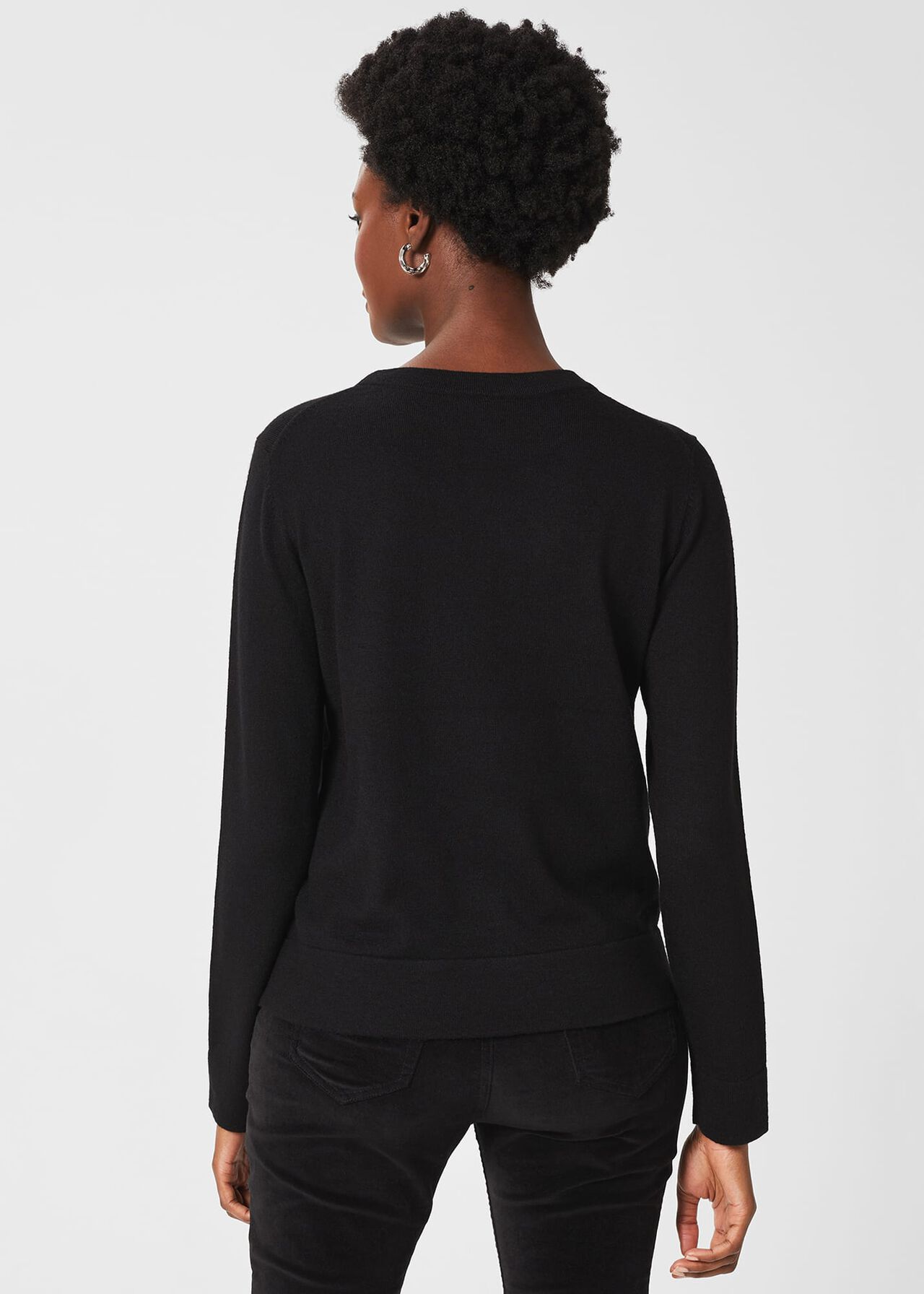 Cianna Shine Sweater With Wool, Black Gold, hi-res