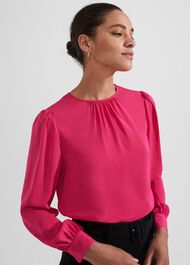 Rosalyn Blouse, Cherry Pink, hi-res
