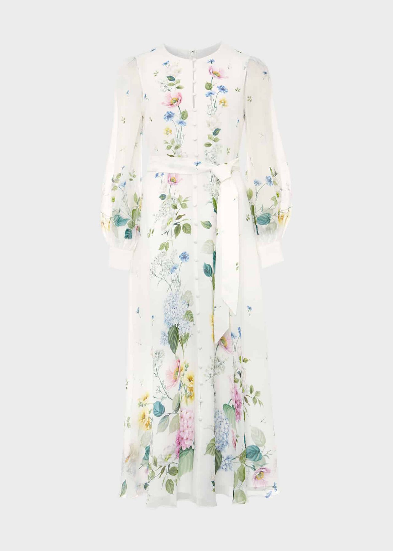 Maribella Silk Floral Dress