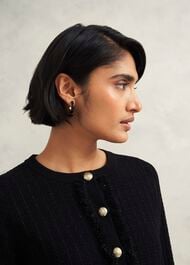 Sairey Knitted Jacket, Black, hi-res