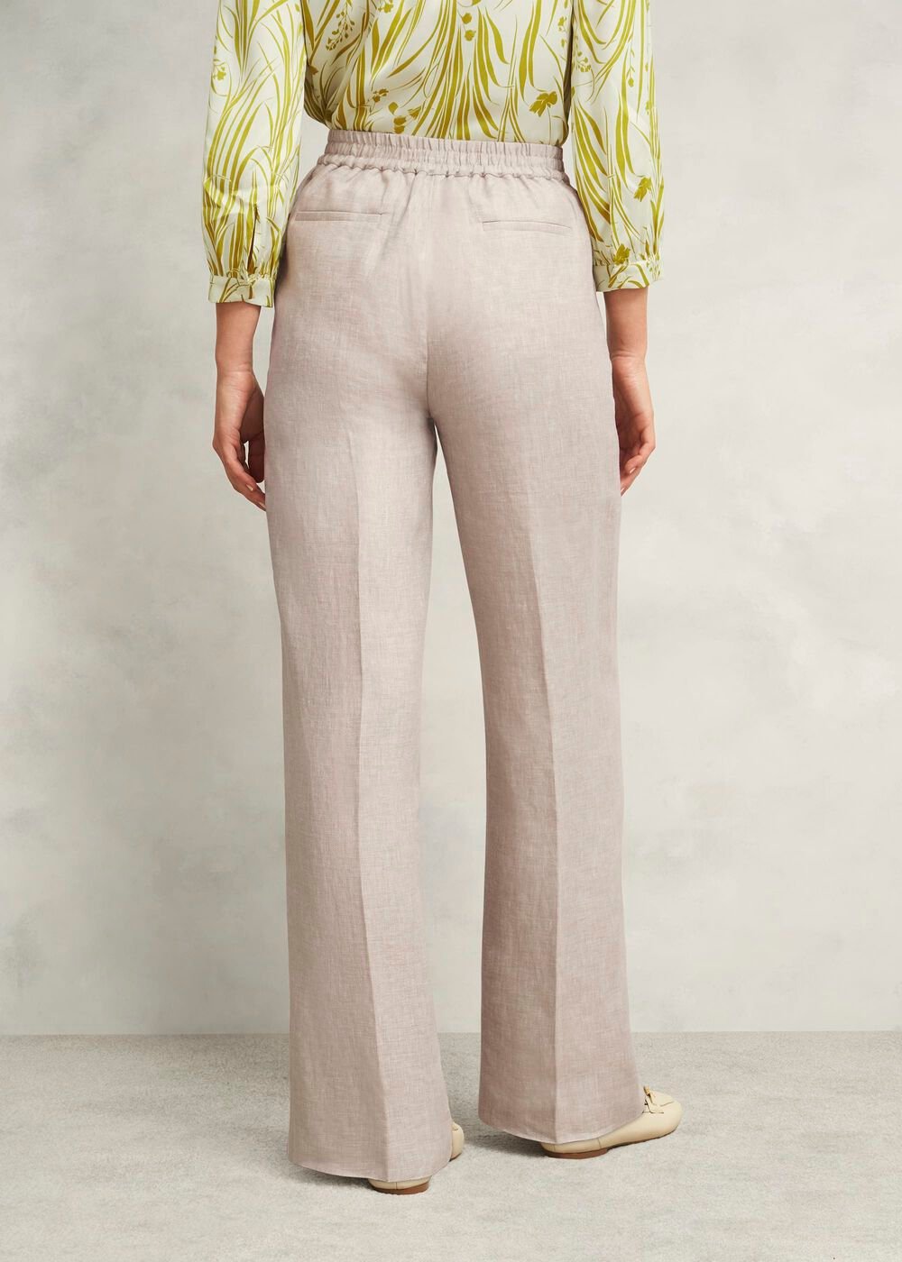 Alessia Linen Wide Pants, Neutral, hi-res