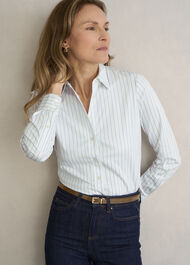 Pauline Skinny Reversible Leather Belt, Tan Pepper Red, hi-res